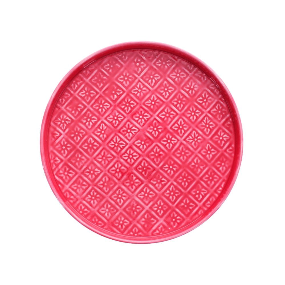 Kitchenalia Round Enamel Tray - 30cm