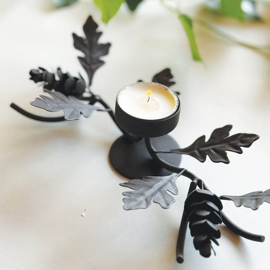 Candles Rustic Woodland T-Light Candleholder 26192