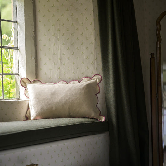 Cushions Scalloped Cushion - Pomegranate 26469