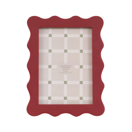 Photo Frames Scalloped Photo Frame - Garnet
