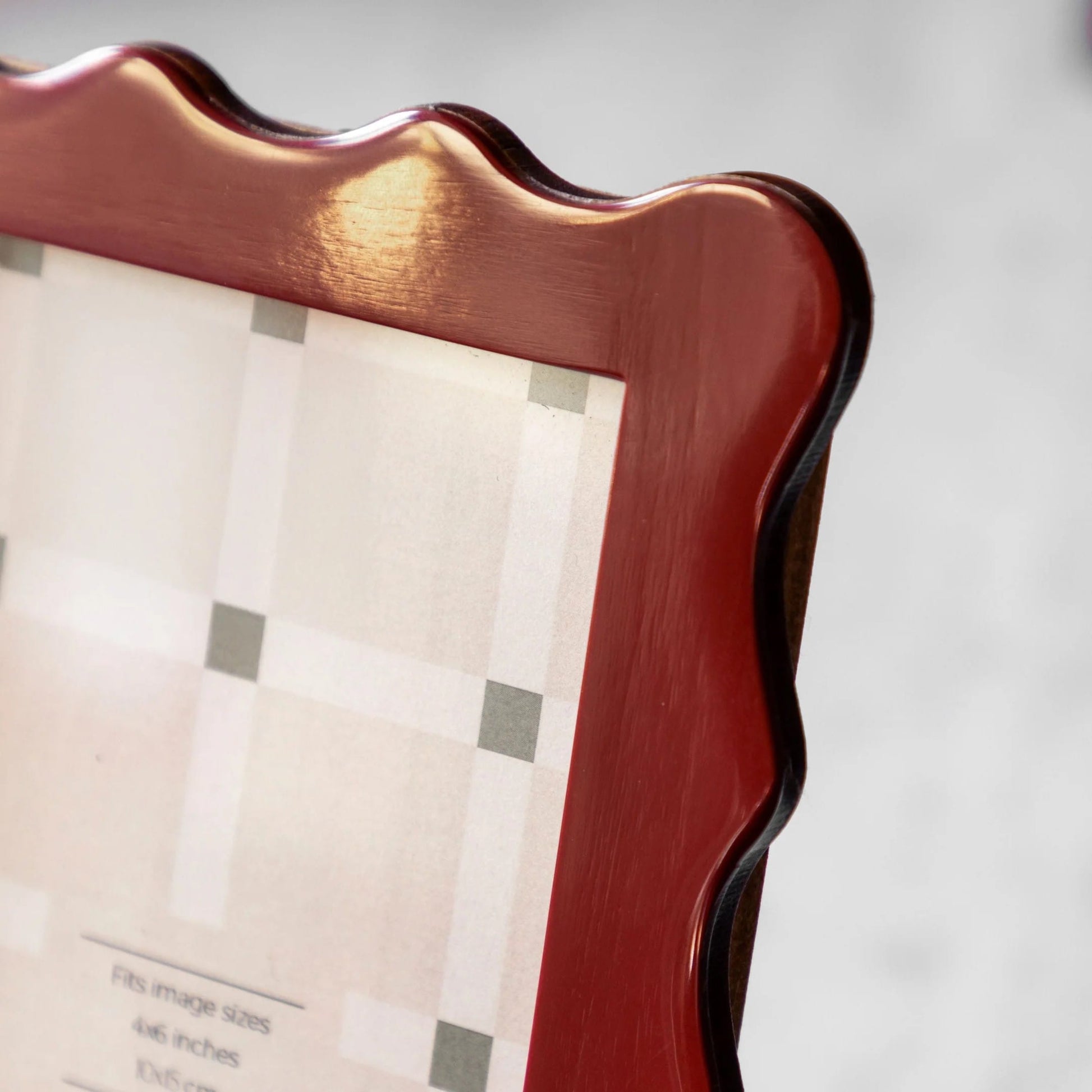 Photo Frames Scalloped Photo Frame - Garnet