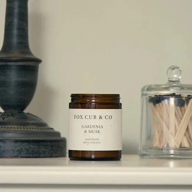 Other Candles Single Wick Soy Candle Jar Gardenia & Musk 25953