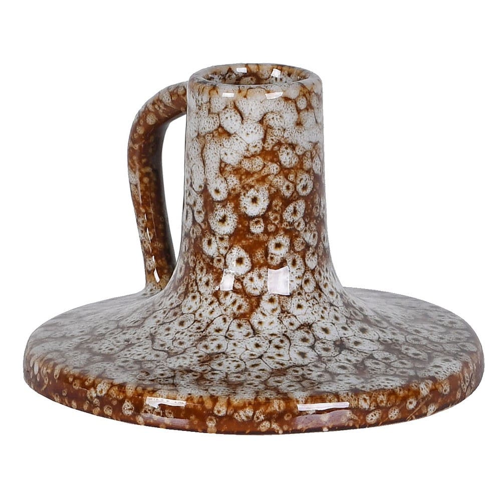 T-lights Slip Glaze Candleholder - Brown 28699