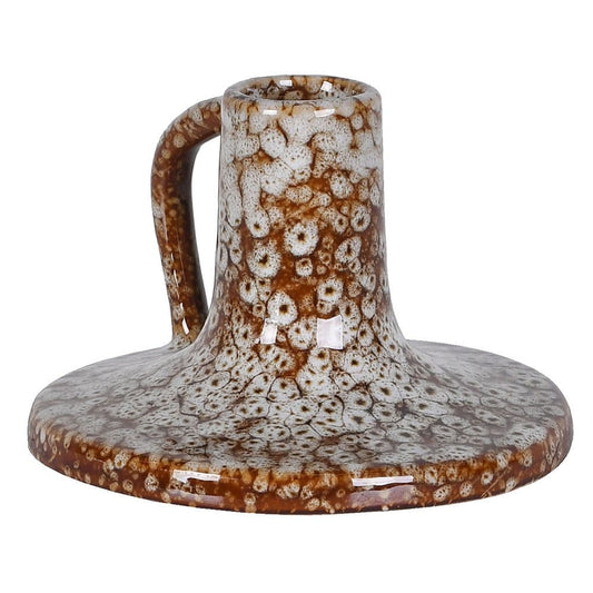 T-lights Slip Glaze Candleholder - Brown 28699