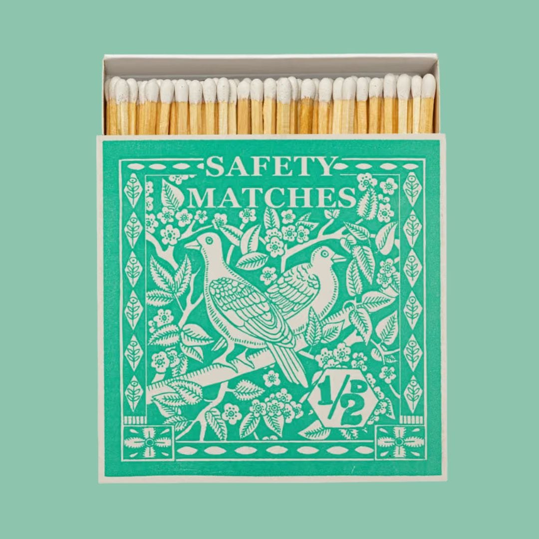 Matches in Pots Square Matchbox - Birdy Stamp 29021