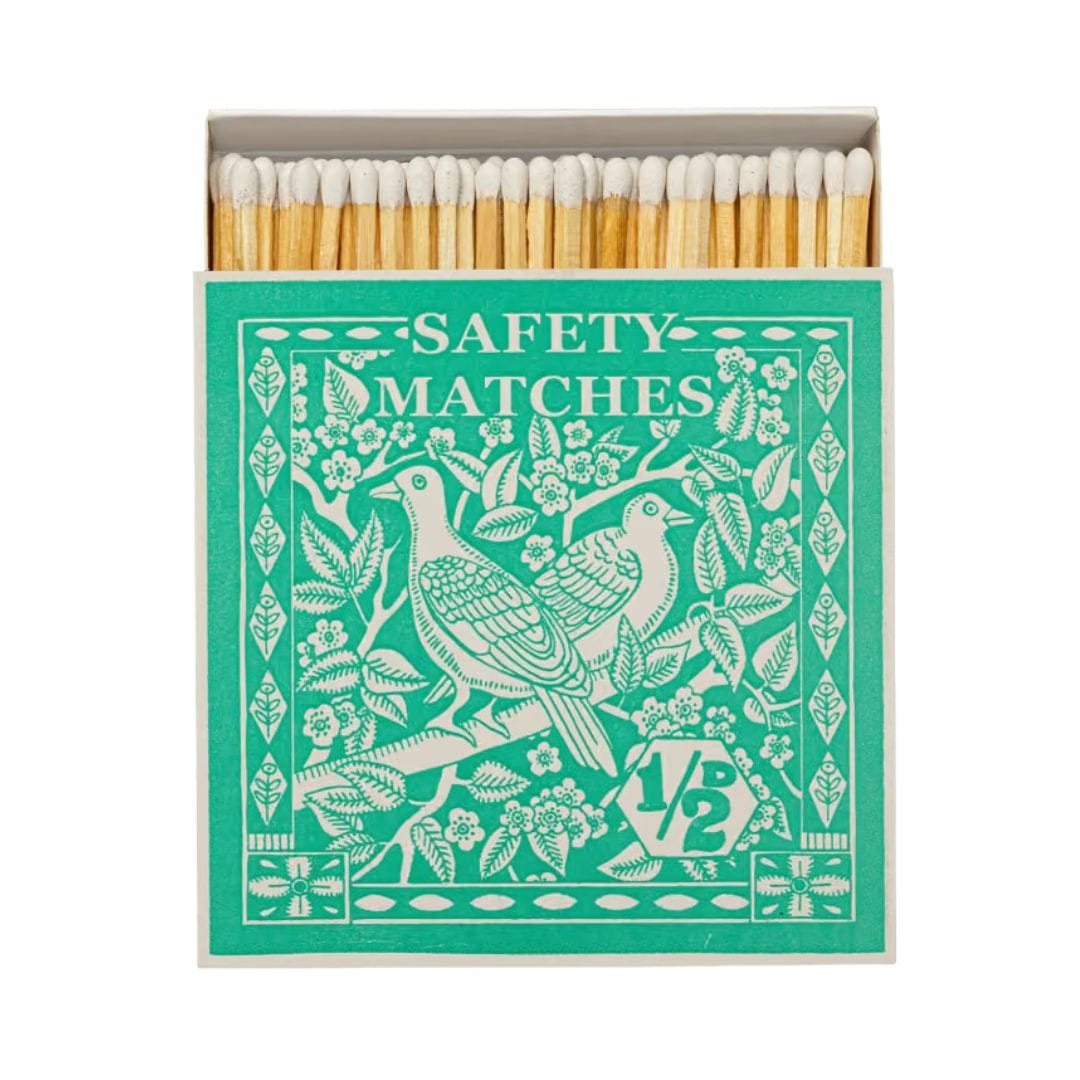 Matches in Pots Square Matchbox - Birdy Stamp 29021