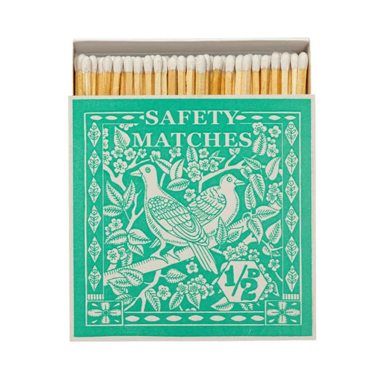 Matches in Pots Square Matchbox - Birdy Stamp 29021