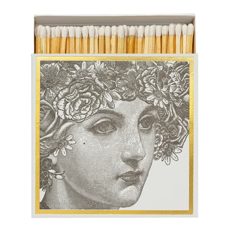 Misc Square Matchbox Lady 27140