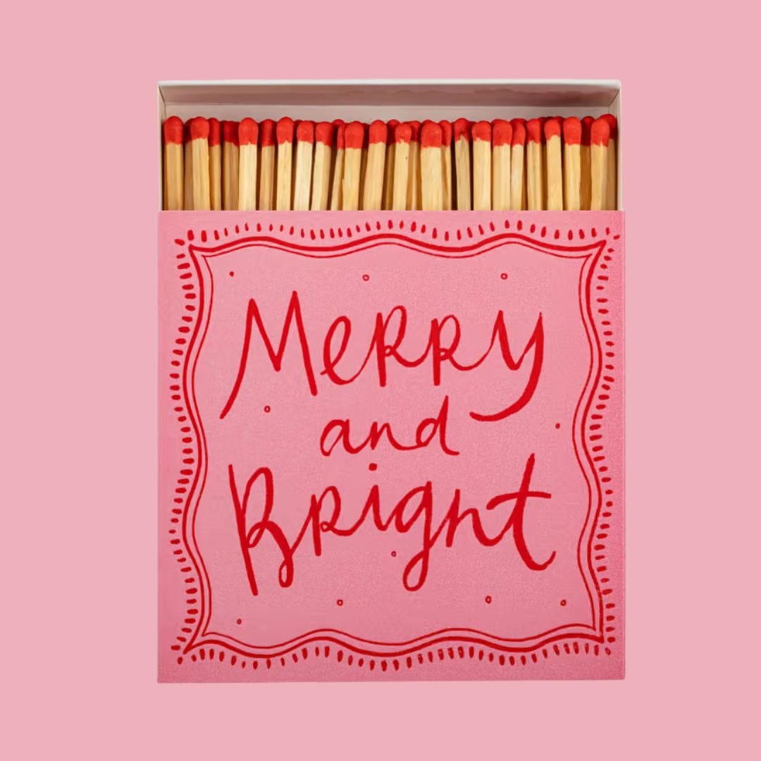 Matches in Pots Square Matchbox - Merry & Bright 29025