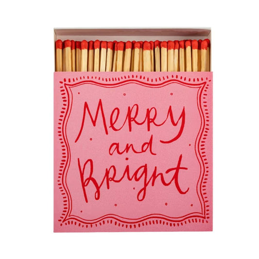 Matches in Pots Square Matchbox - Merry & Bright 29025