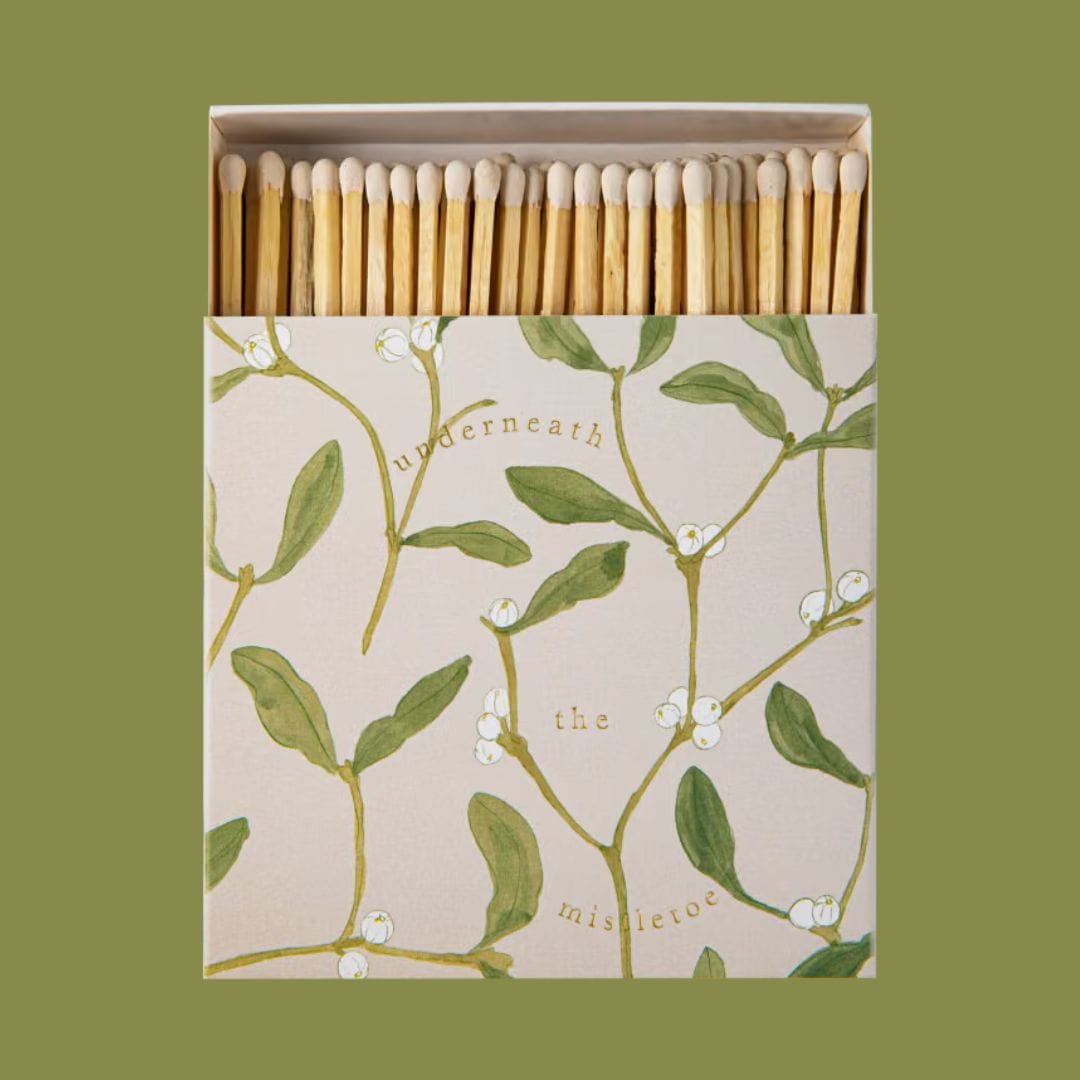 Matches in Pots Square Matchbox - Mistletoe 29024