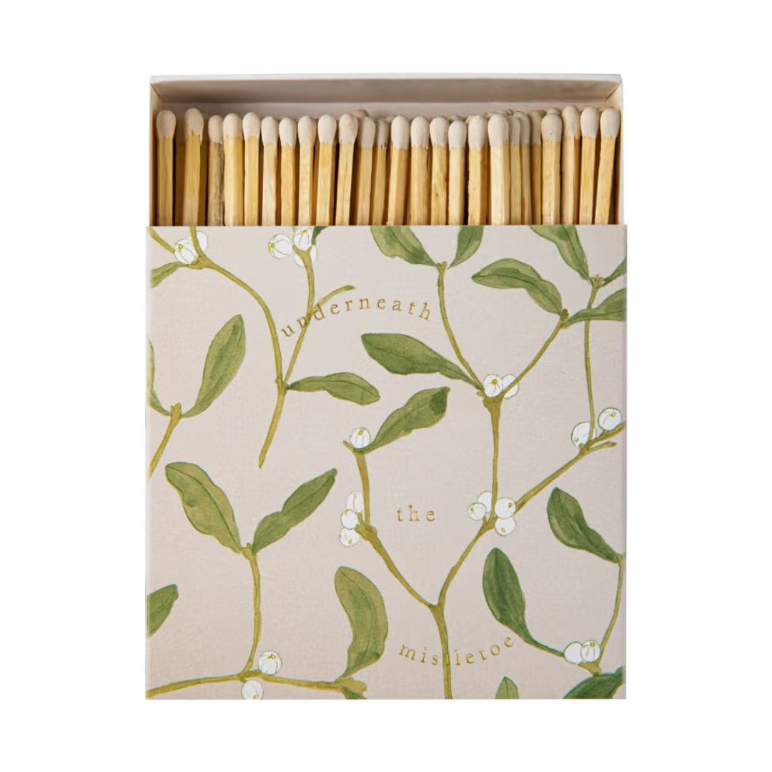 Matches in Pots Square Matchbox - Mistletoe 29024