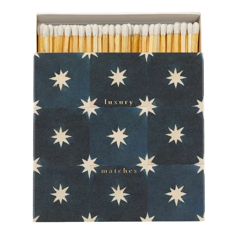 Misc Square Matchbox Navy Star 25879