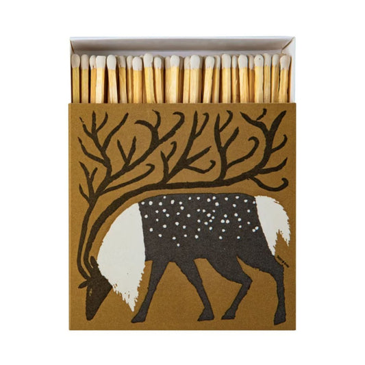 Matches in Pots Square Matchbox - Reindeer 29022