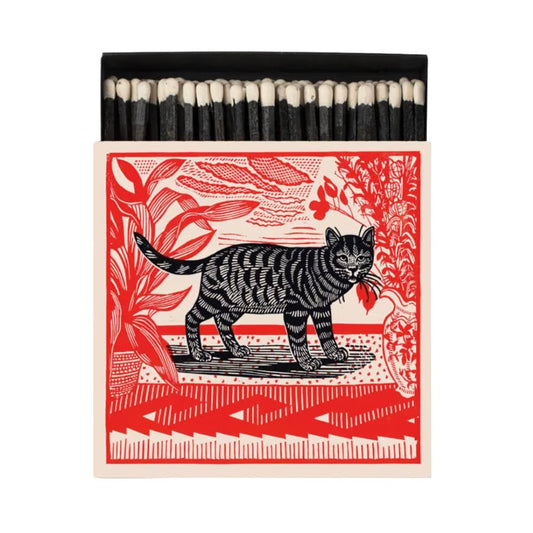Matches in Pots Square Matchbox - Sasha The Cat 29013