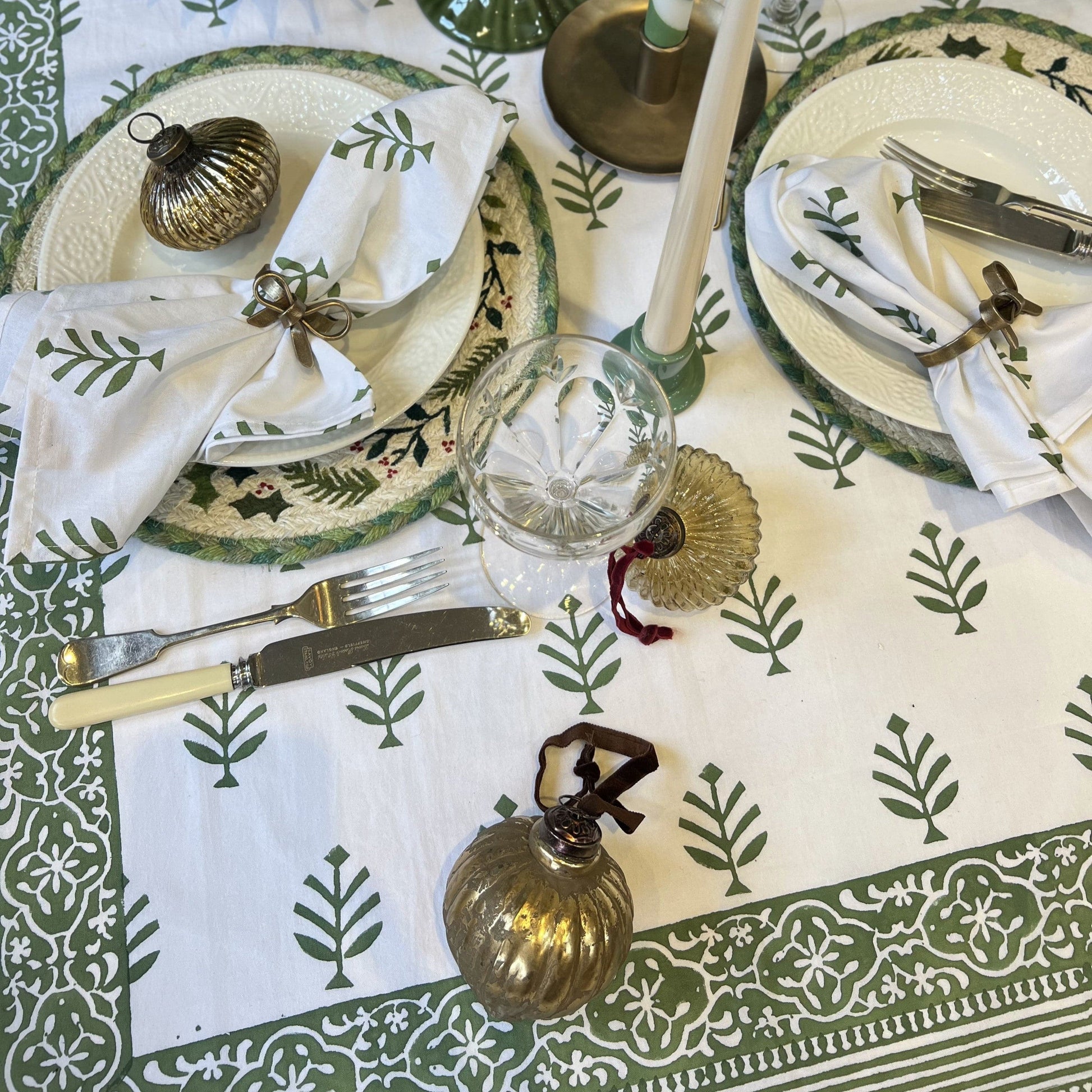 Tablecloths Tablecloth - Christmas Green