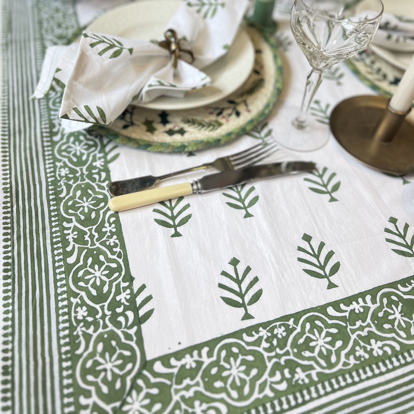 Tablecloths Tablecloth - Christmas Green