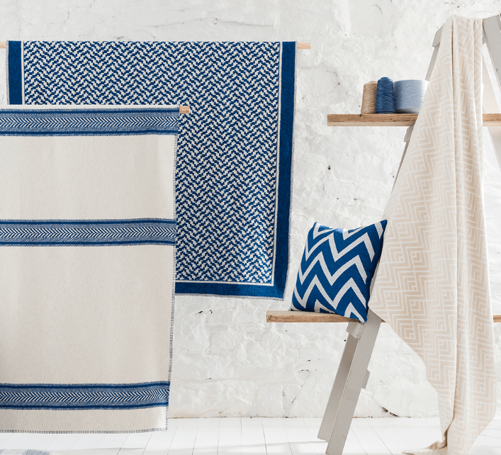 Misc Throw - Recycled Cotton Large Seastripe Cobalt 24542