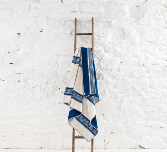 Misc Throw - Recycled Cotton Large Seastripe Cobalt 24542