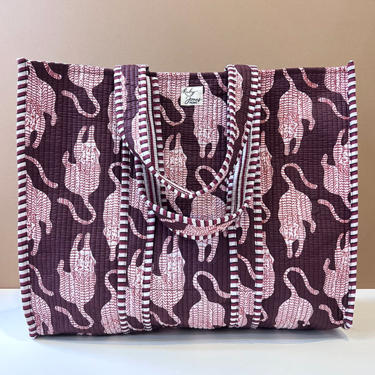 Tote Bags Tote - Red Tigers on Conker 26875