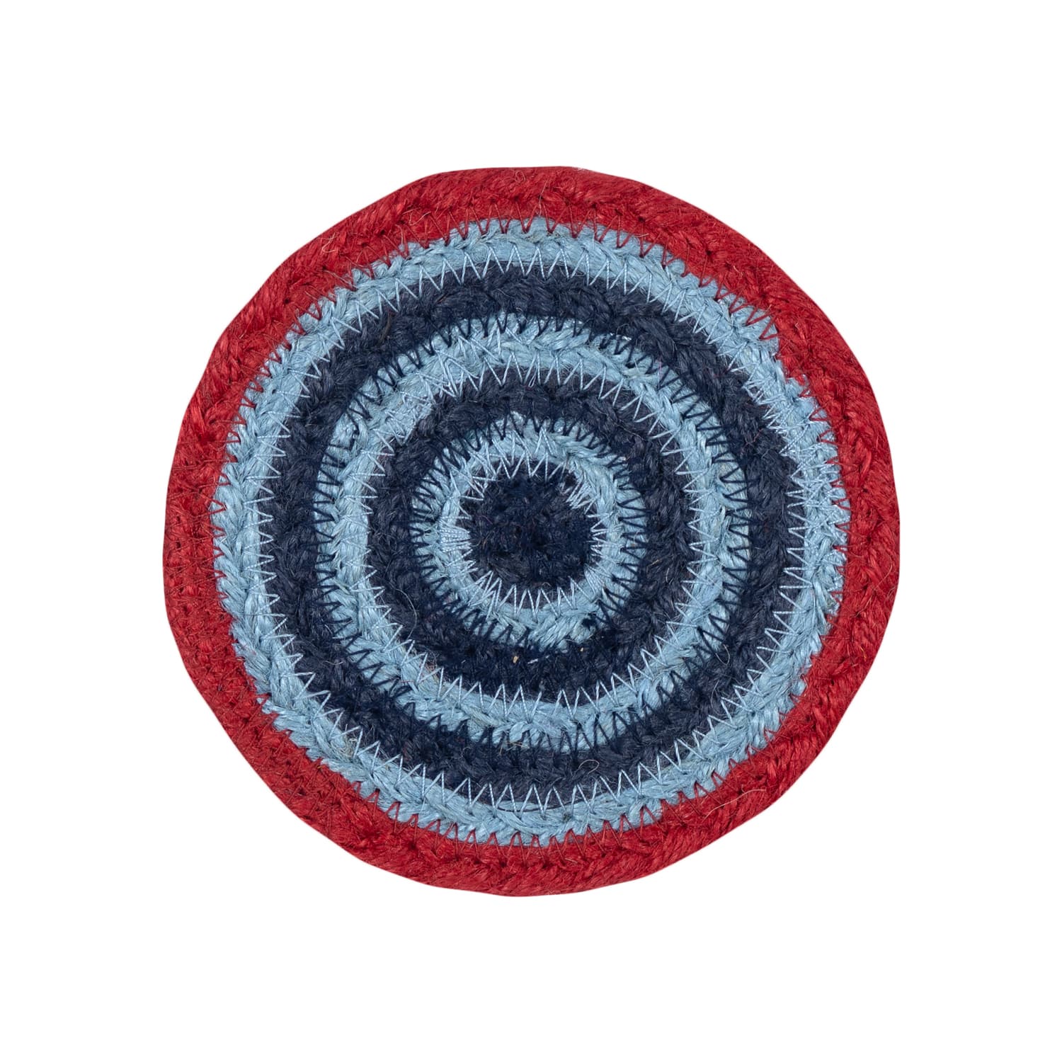 Kitchenalia Tulip Jute Coasters - Set of 6 Blueberry 27479