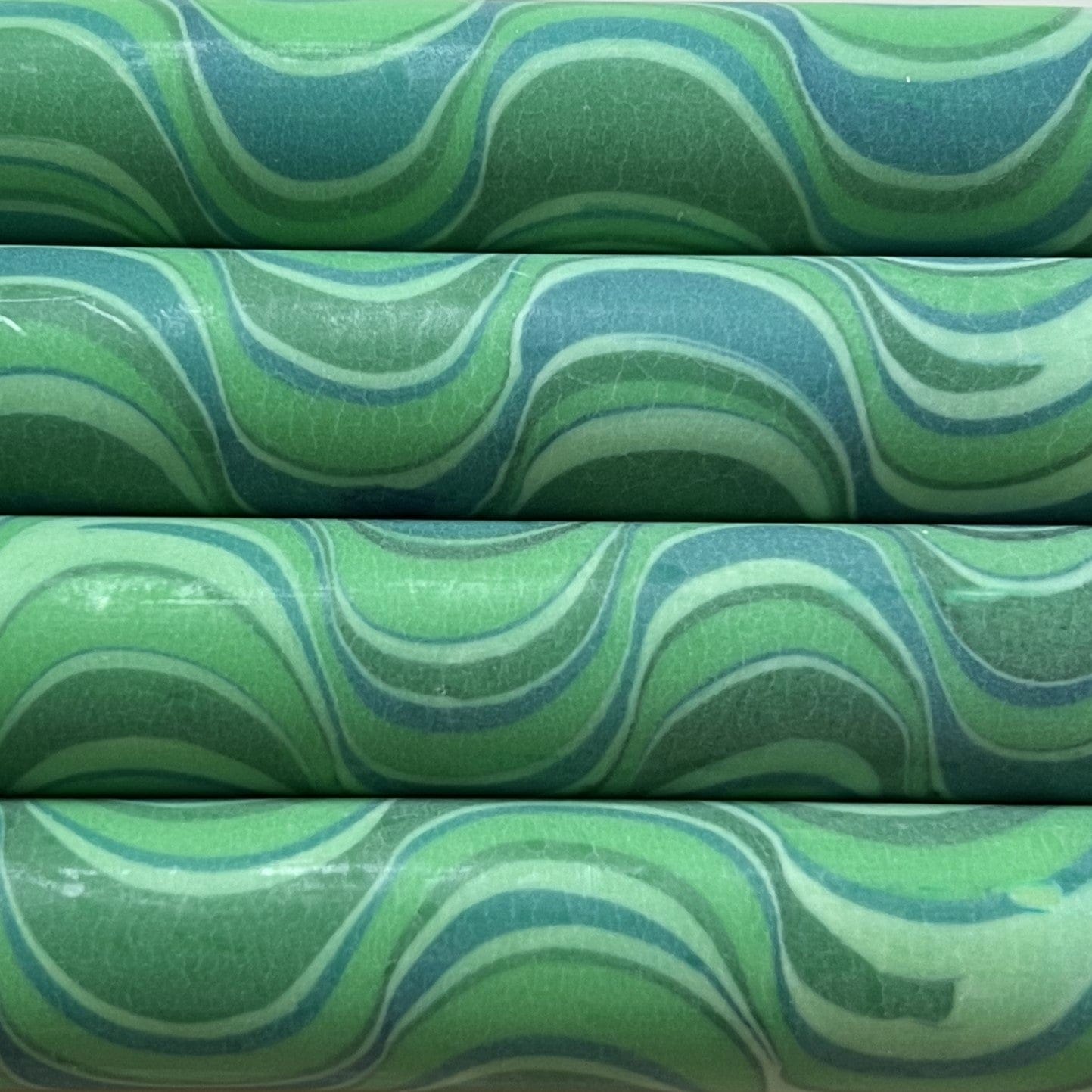 Twirly Twirly & Marble Dinner Candles Forest Green Marble 21680