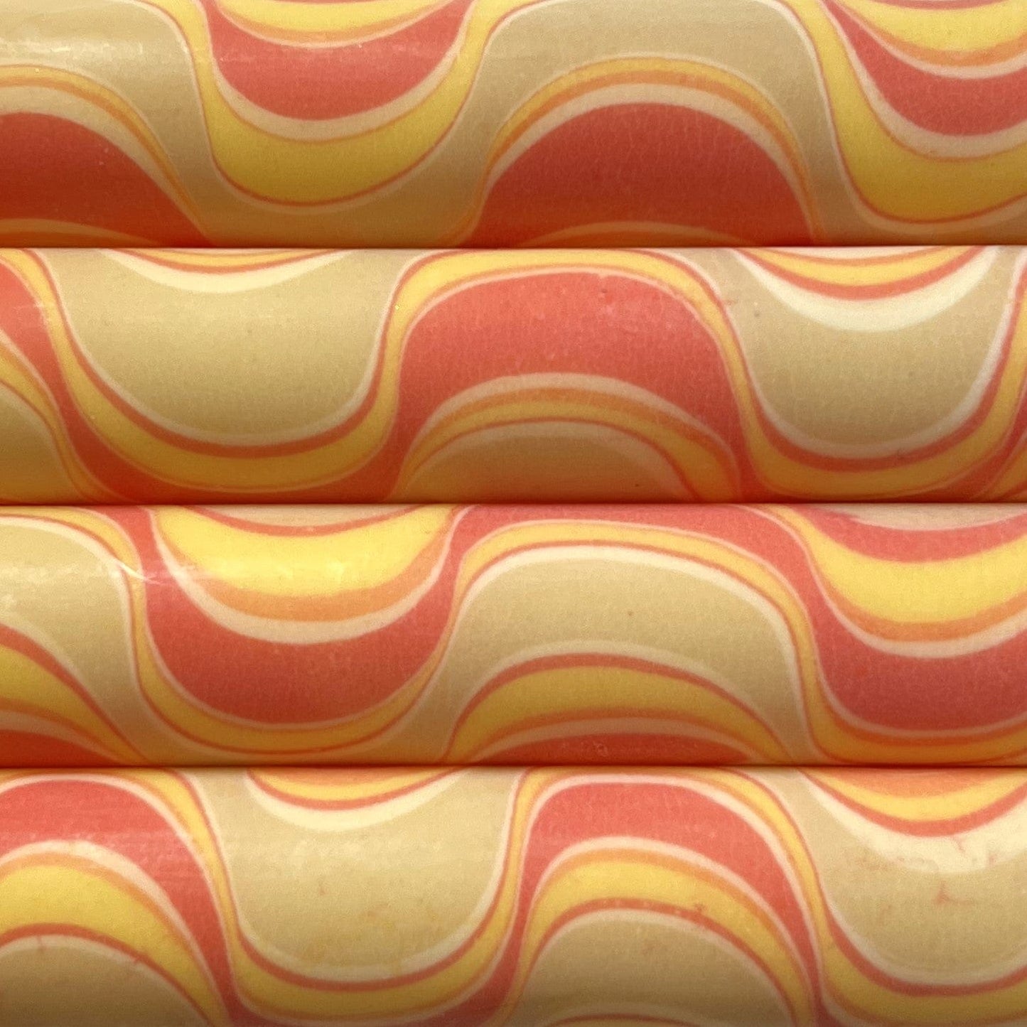 Twirly Twirly & Marble Dinner Candles Peach & Custard Marble 26729