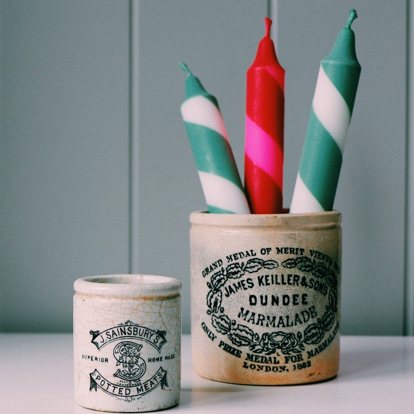 Twirly Twirly & Marble Dinner Candles