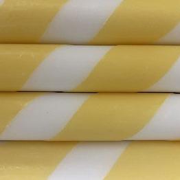 Twirly Twirly & Marble Dinner Candles Yellow & White Twirl 23101