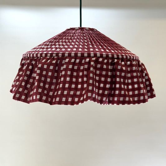 Umbrella Umbrella Lampshade - Brick Gingham 27740