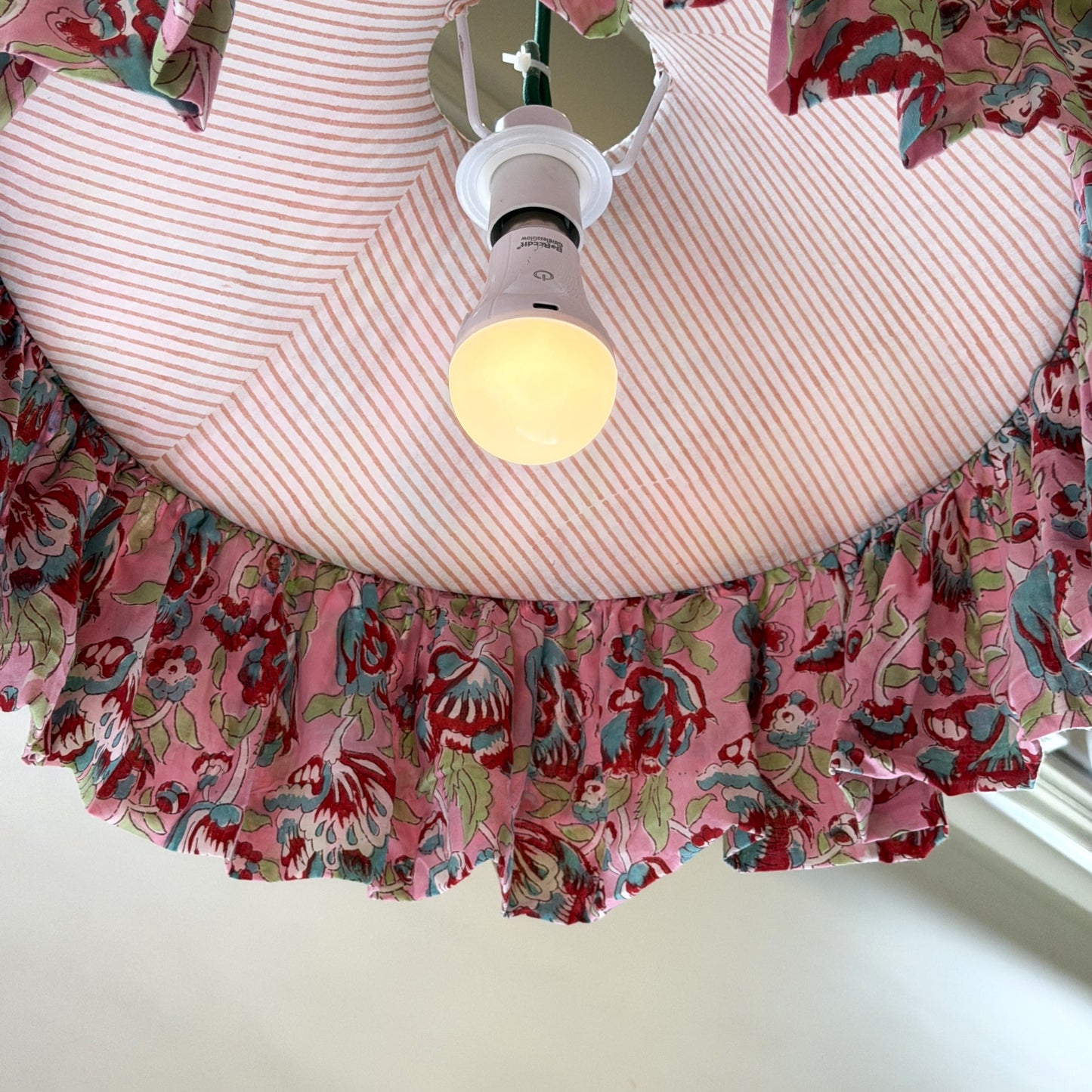 Umbrella Umbrella Lampshade - Pink Garden on Blush 27738