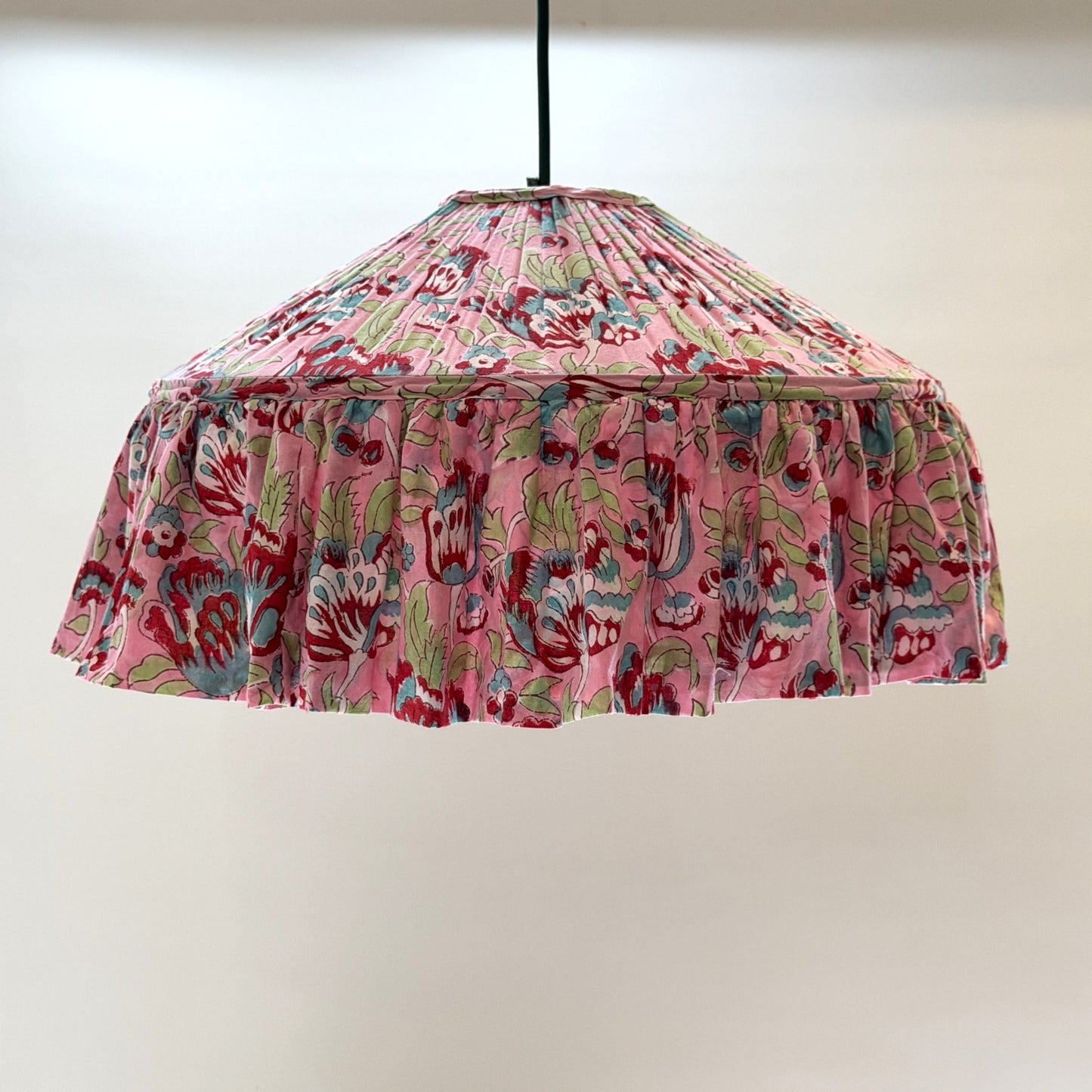 Umbrella Umbrella Lampshade - Pink Garden on Blush 27738