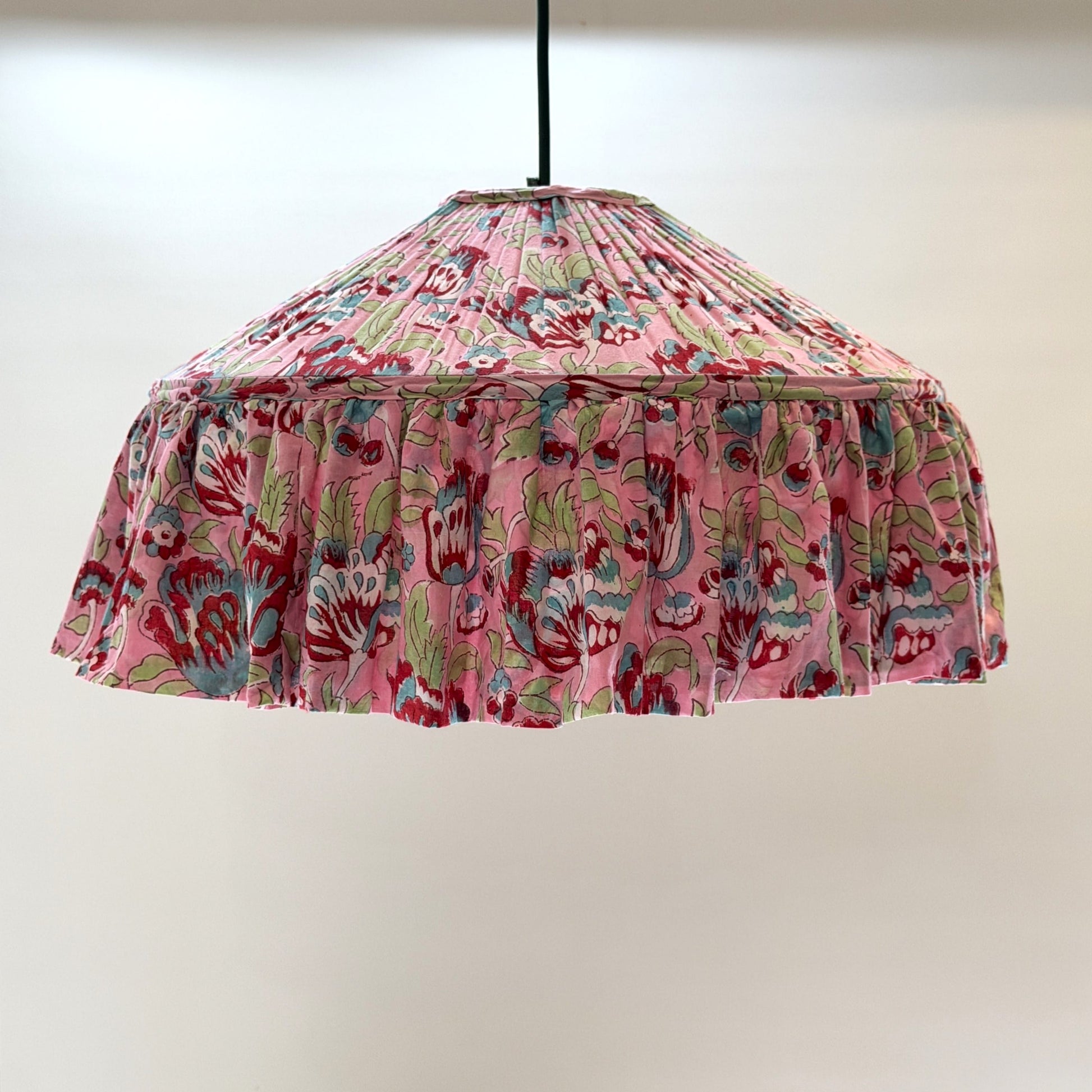 Umbrella Umbrella Lampshade - Pink Garden on Blush 27738
