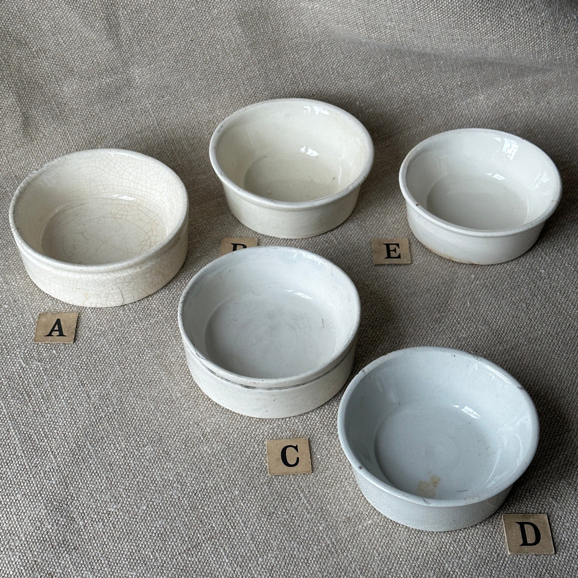 Vintage Miscellania Victorian Paste Dishes