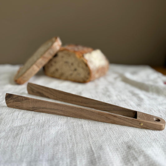 Kitchenalia Walnut Tongs