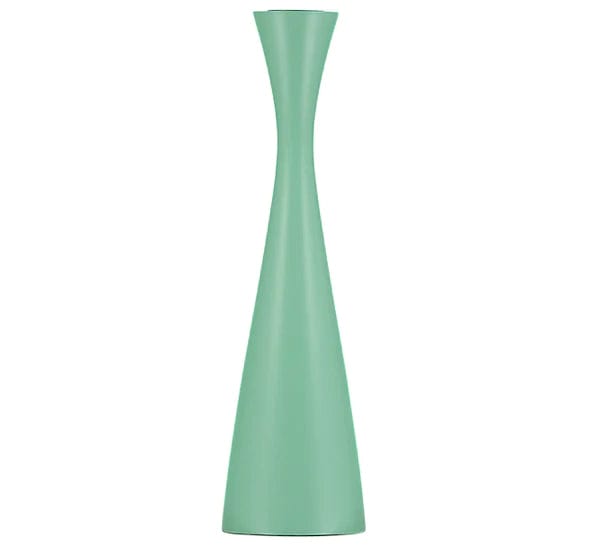 Candles Wooden CandleHolder Opaline Green / Tall 22136