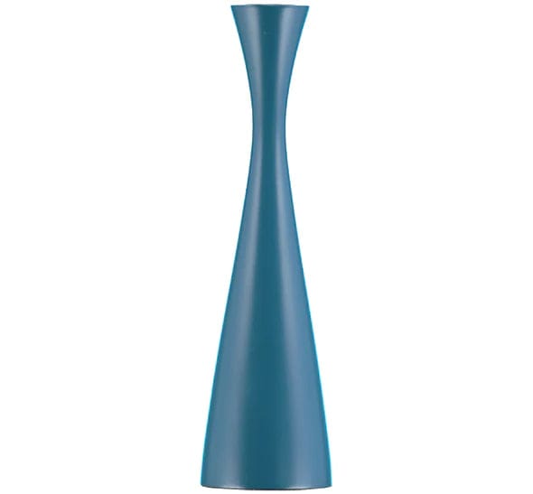 Candles Wooden CandleHolder Petrol Blue / Tall 22140