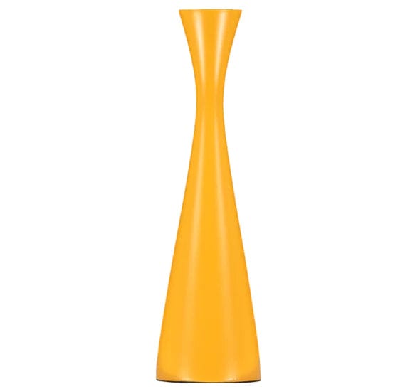 Candles Wooden CandleHolder Saffron Yellow / Tall 22135