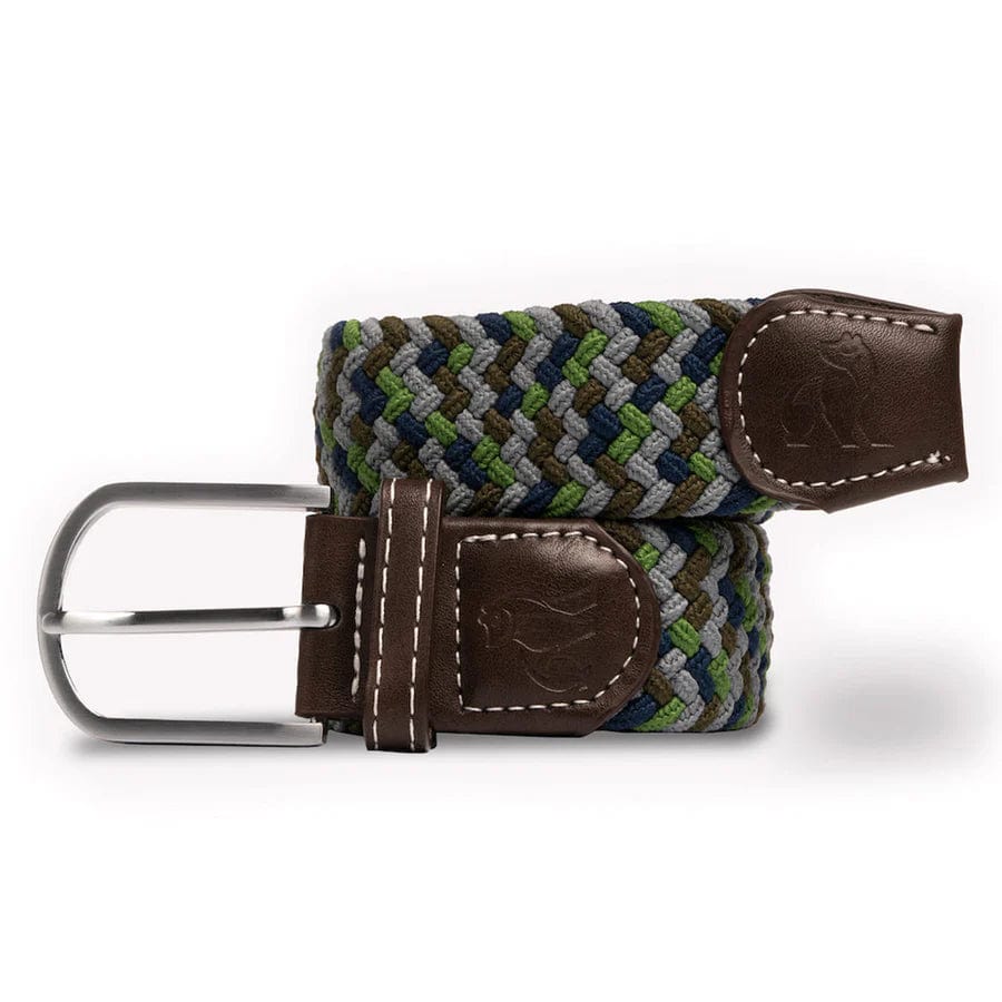 Other Fashion Woven Belt - Blue & Green Zigzag