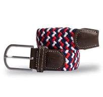 Misc Woven Belt - Blue / Red Zigzag