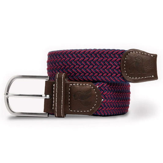 Other Fashion Woven Belt - Blue & Red Zigzag