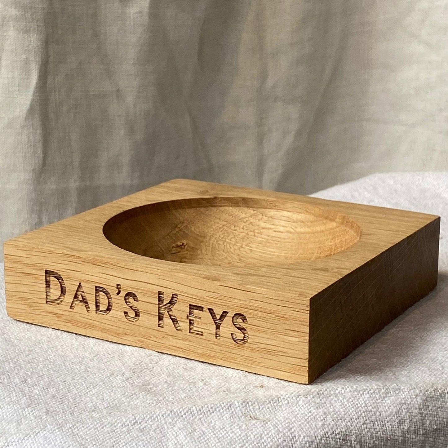 Oak Products Dad's Keys Dish 10928