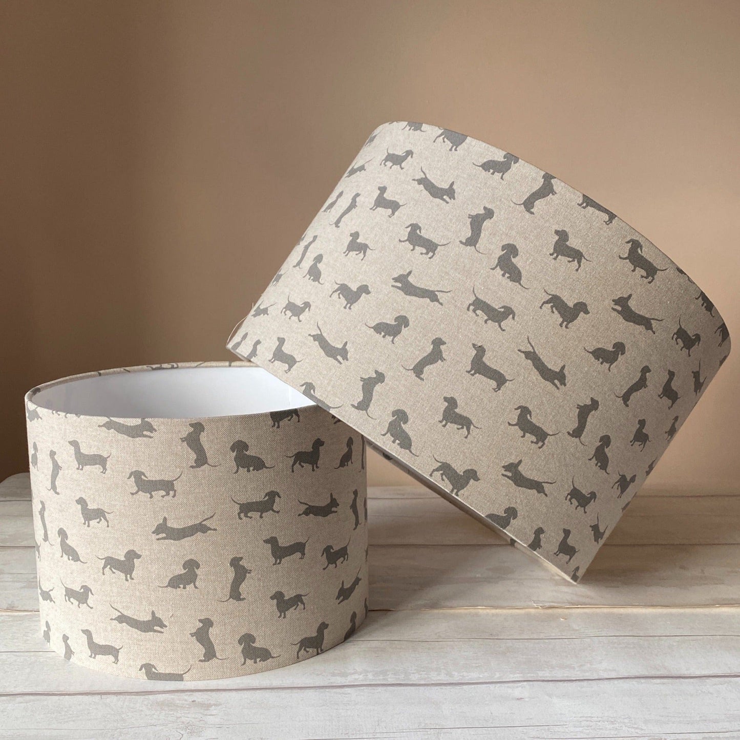 Ruby Jones Home Lampshades Taupe Dachshund Lampshade